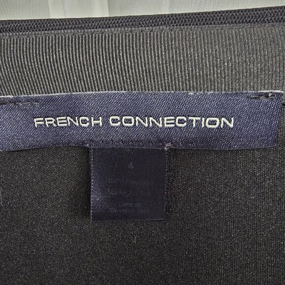 French Connection Skirt Fairy Black Purple Floral Boho Sheer 4 - Picture 9 of 11